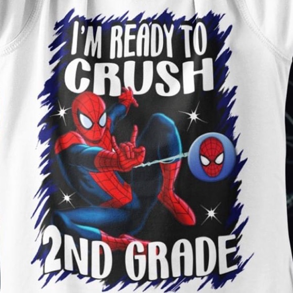 SPIDERMAN Back to school tee. Preschool-5th Grade - Picture 1 of 4